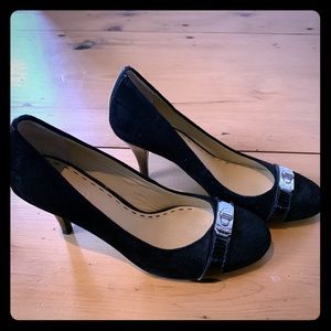 Coach suede heels